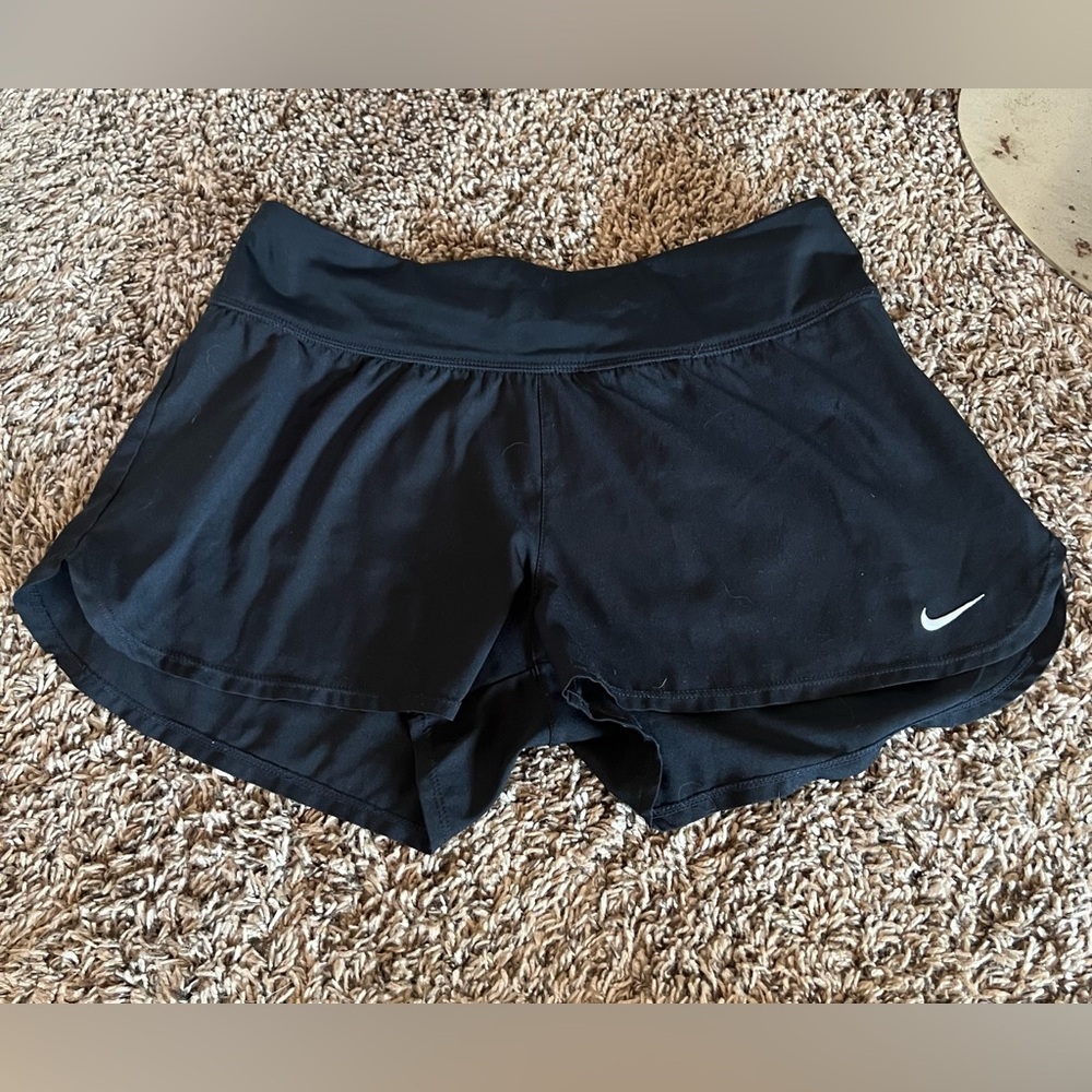 Nike Women's Black Athletic Shorts loose running shorts low rise comfy lounge